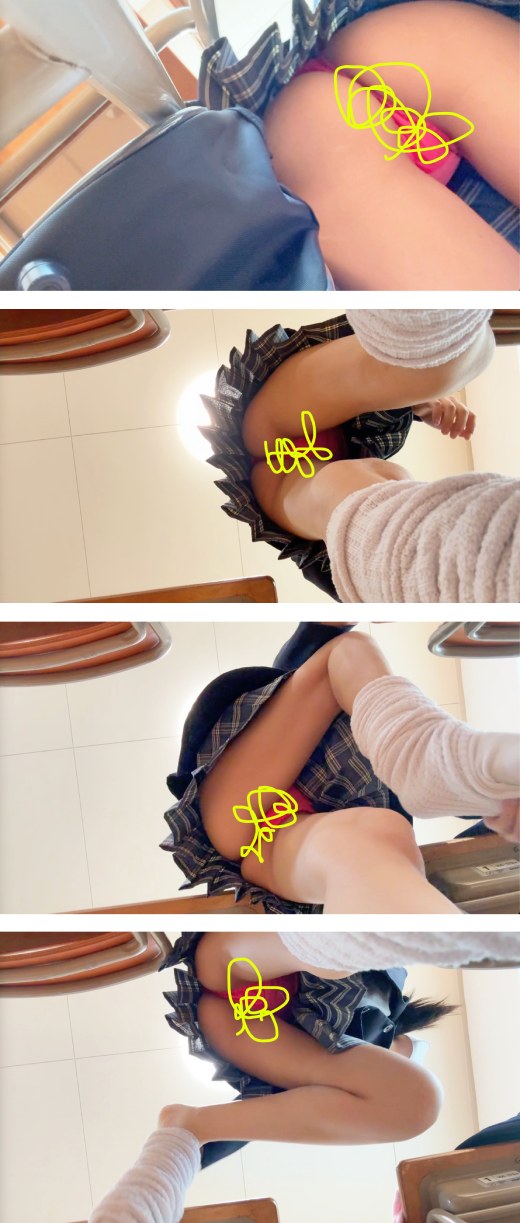 41早朝の陸上女子机角オナ・・・抑えられない絶頂＆ビッチョビチョのぷにマン サンプル1